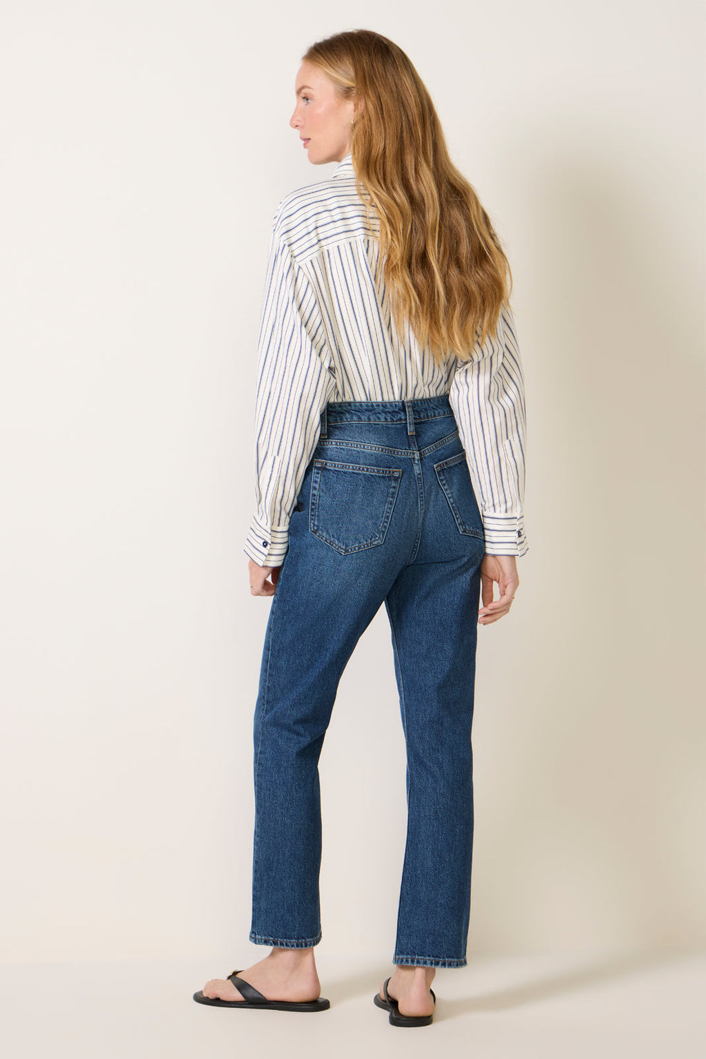 Cynthia High Rise Straight Jeans