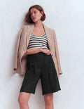 Highbury Linen Shorts-Black