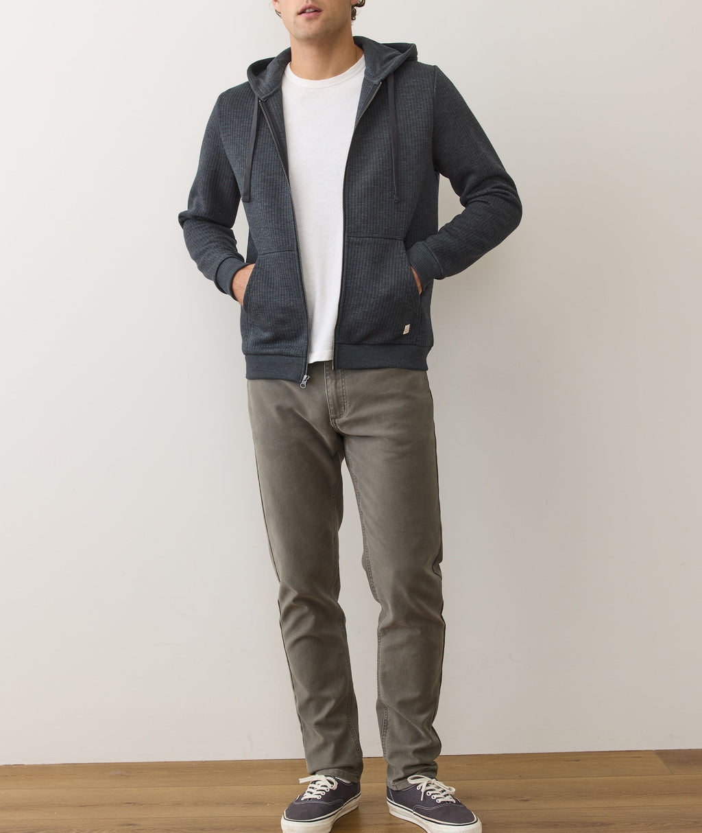Corbet Quilted Zip Hoodie