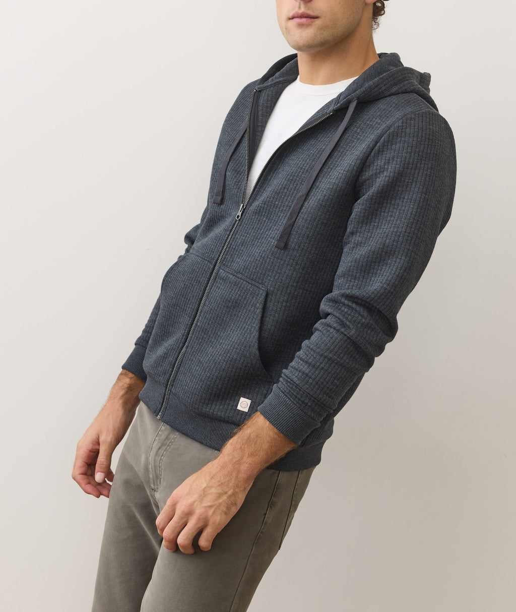 Corbet Quilted Zip Hoodie