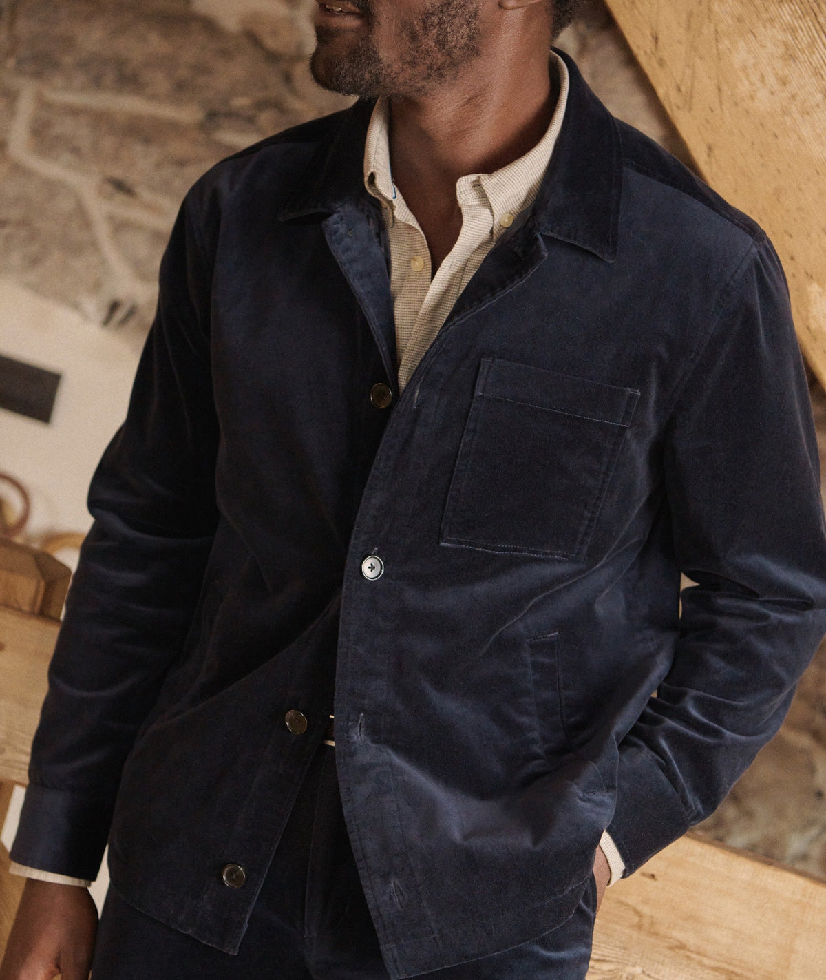 Lorenzo Velvet Overshirt