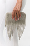 Crystal Fringe Clutch