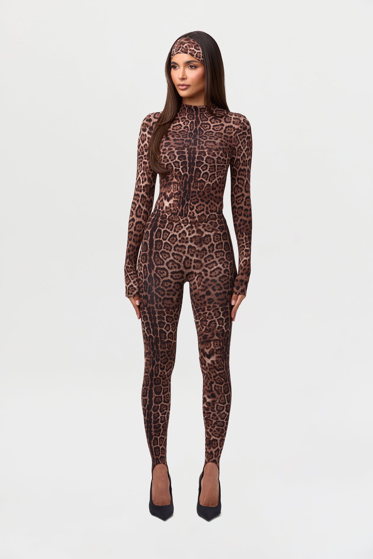 Naked Print Stirrup Legging Petite