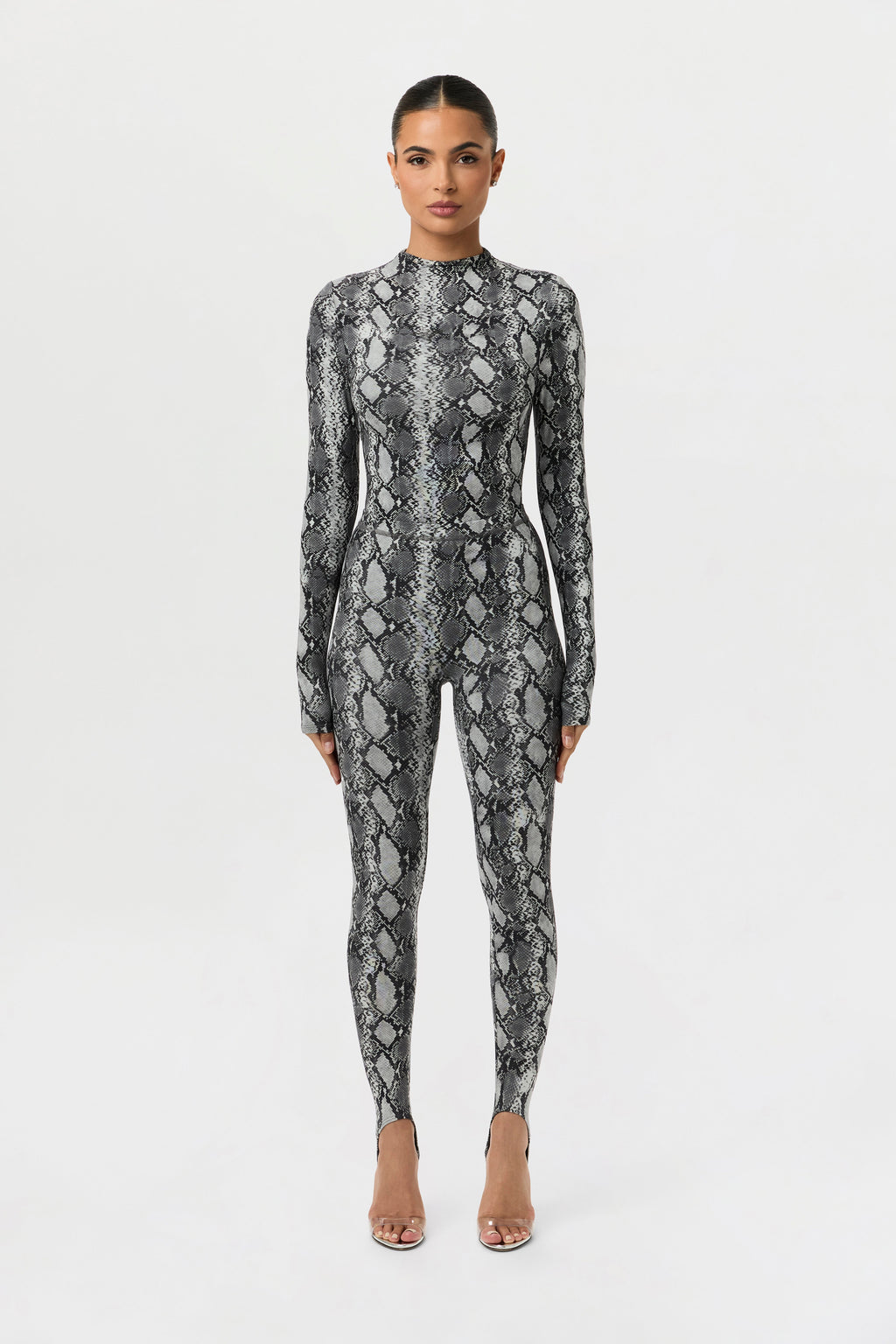 Naked Print Stirrup Legging Petite