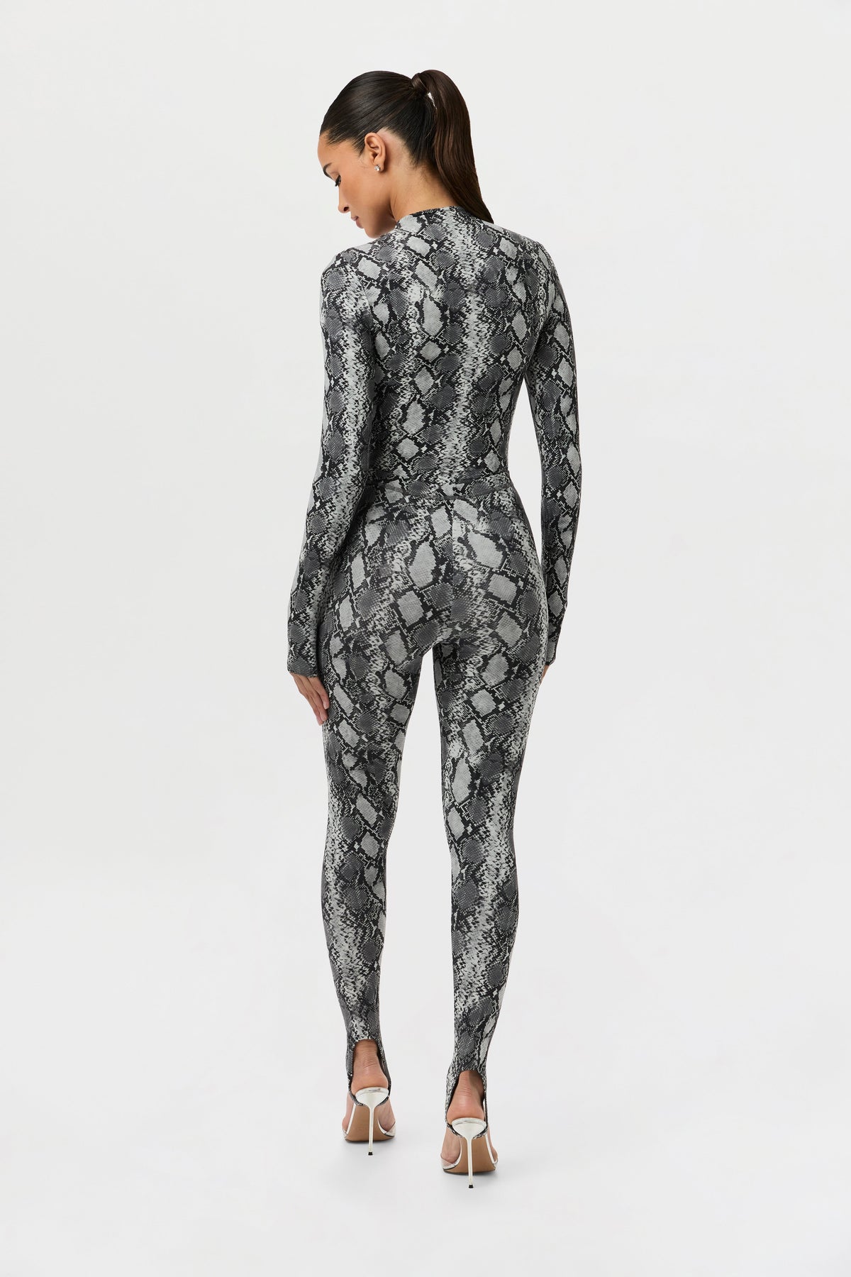 Naked Print Stirrup Legging Petite