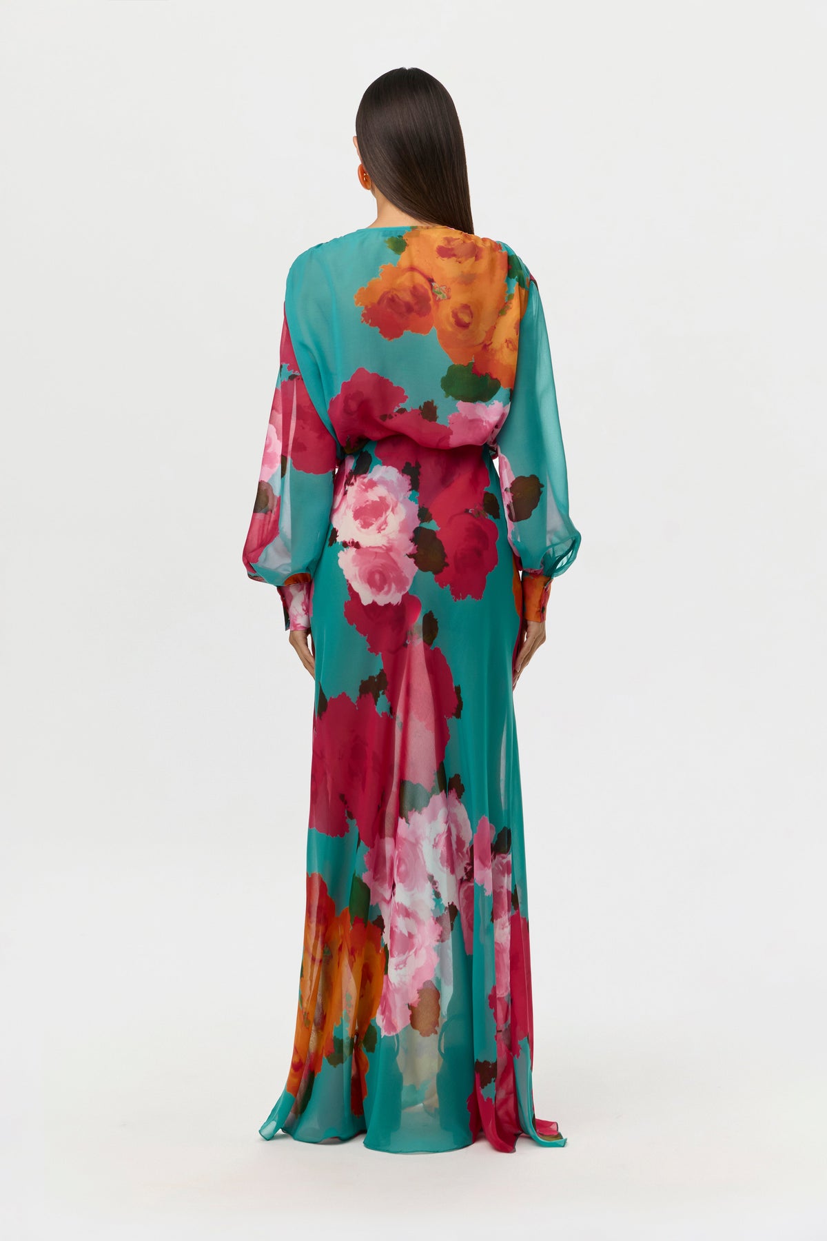 Chiffon Floral Maxi Skirt