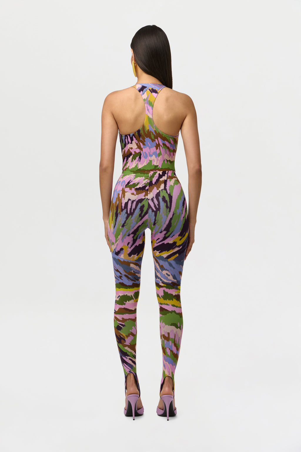 Naked Print Stirrup Legging Petite