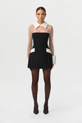 Ponte Shirting Mini Dress