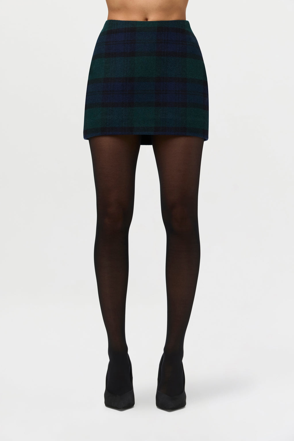 Suiting Plaid Mini Skirt