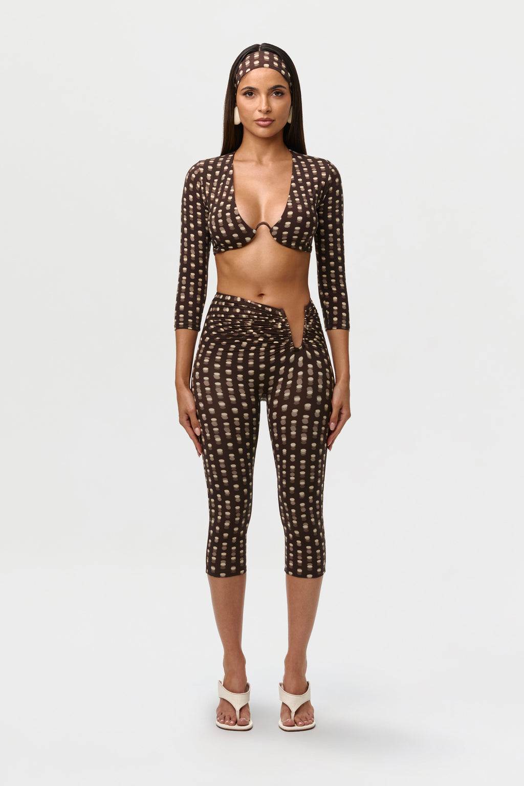 Naked Print Wire Crop Top