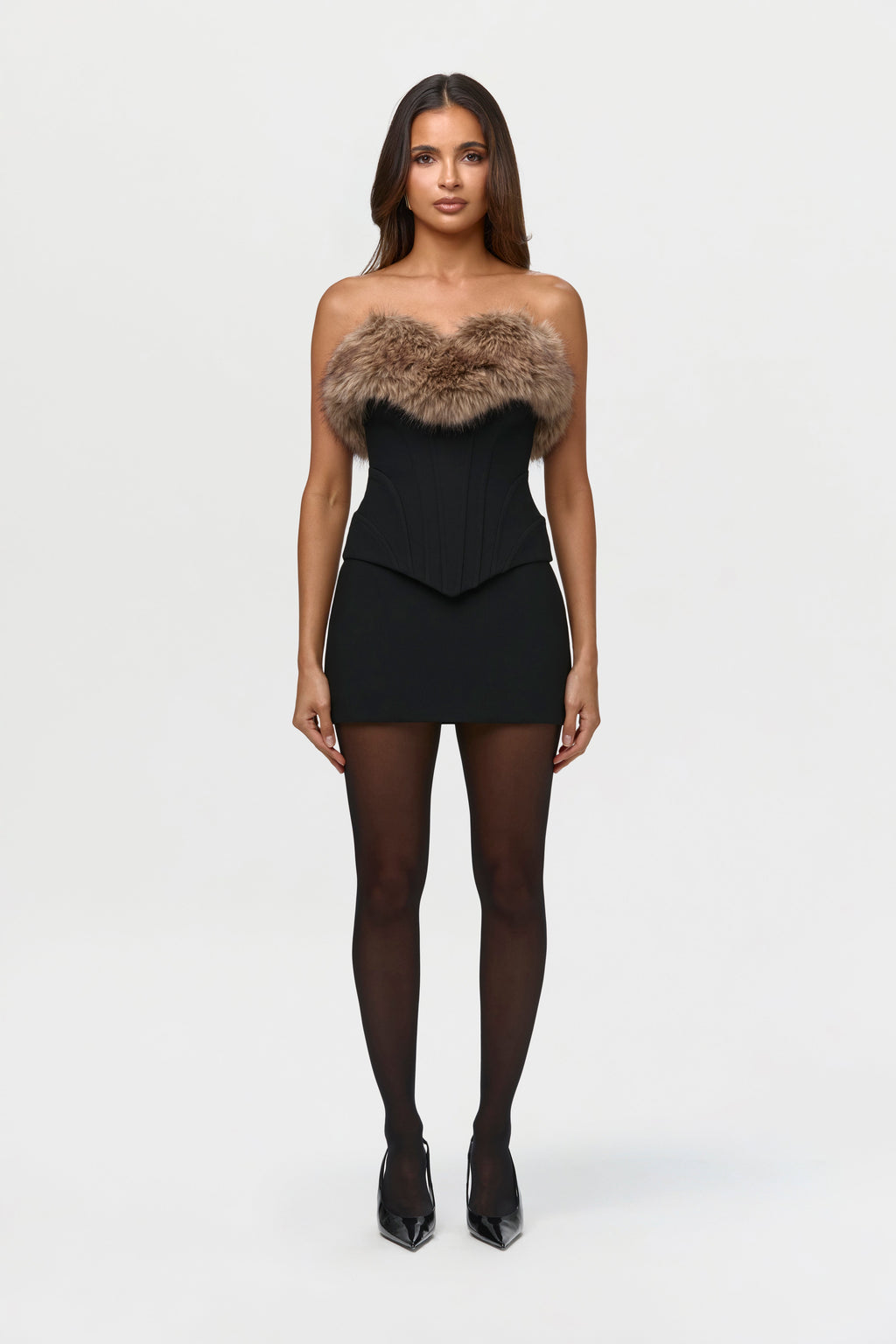 Suiting High Waist Mini Skirt