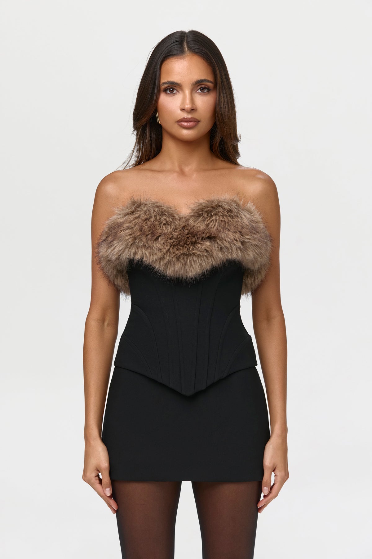 Suiting High Waist Mini Skirt