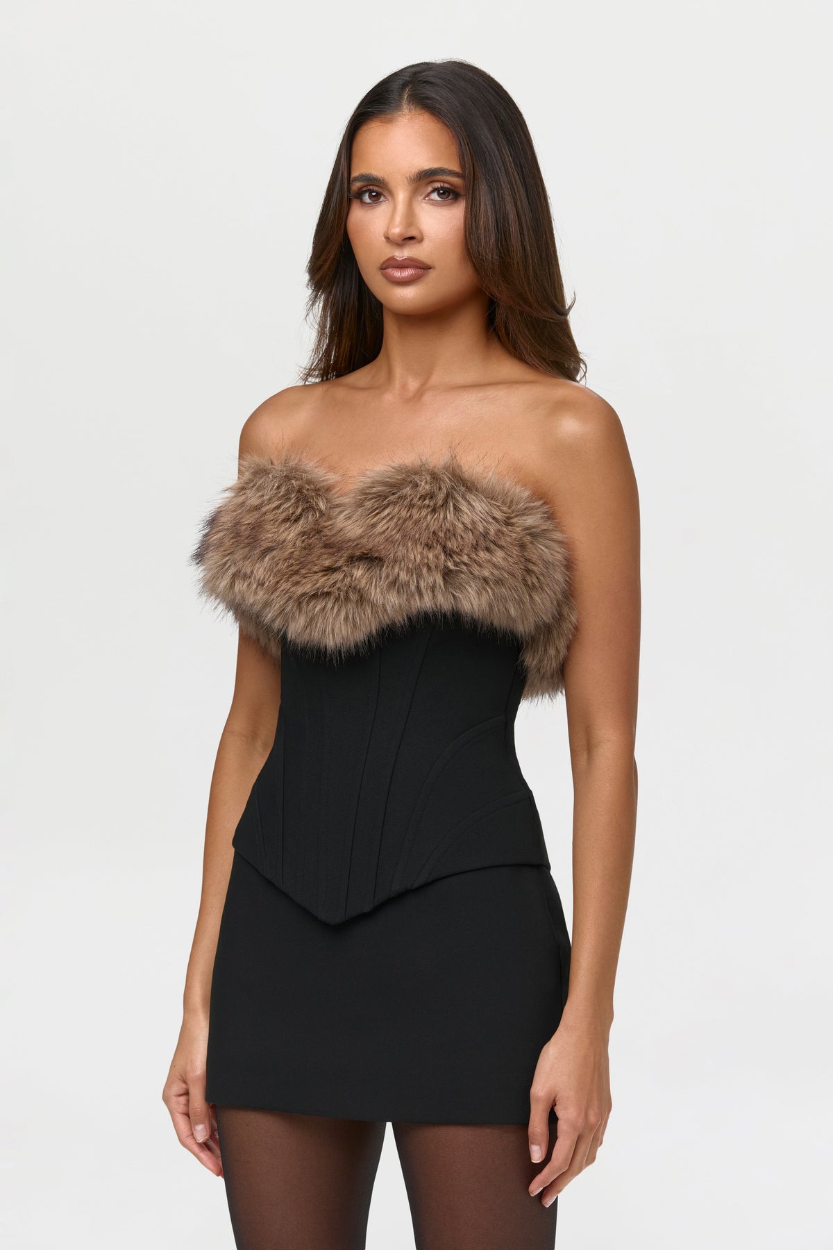Suiting High Waist Mini Skirt