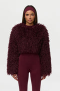 Faux Fur Plush Cropped Jacket