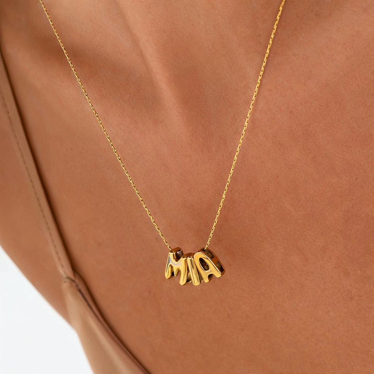 Bubble Name Necklace