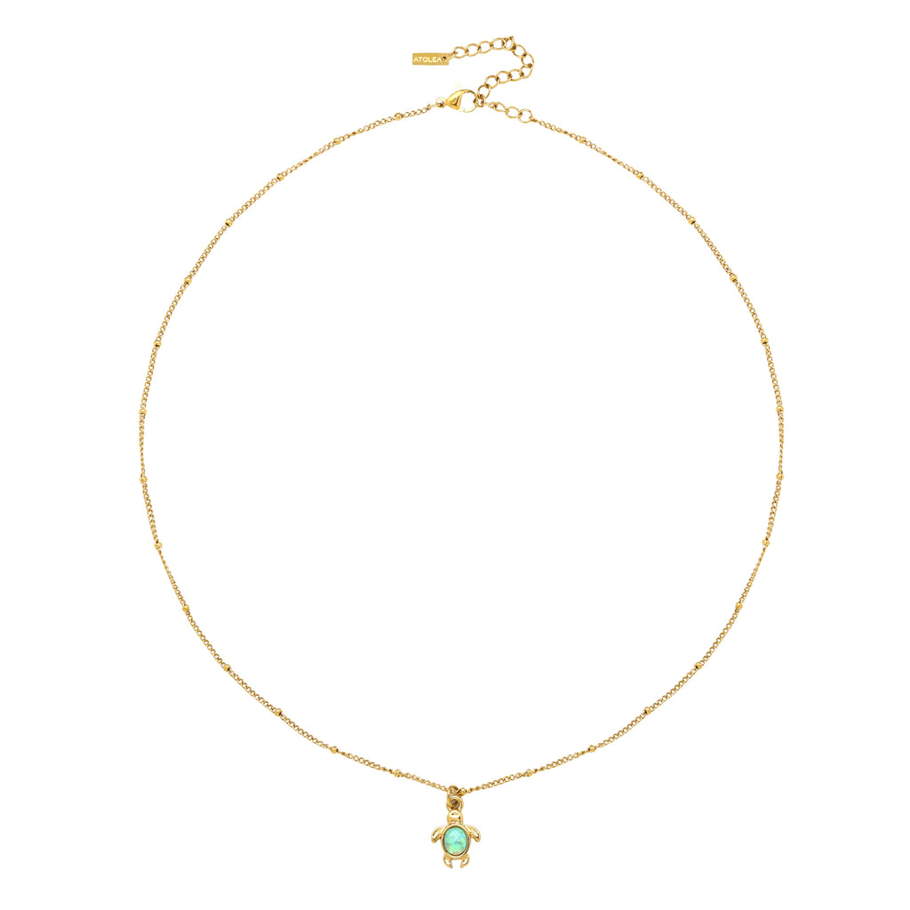 Opal Turtle Necklace